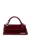 Jacquemus Le Chiquito Long Boucle Burgundy Bag In Orange