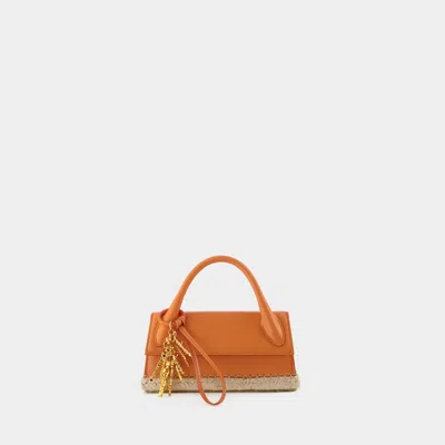 Jacquemus Le Chiquito Long Cordao Bag -  - Orange - Leather