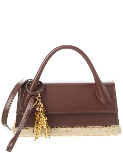 Jacquemus Le Chiquito Long Cordao Leather Shoulder Bag In Brown