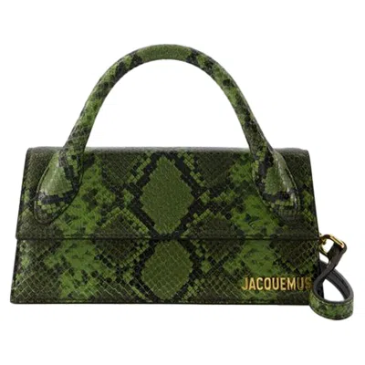 JACQUEMUS LE CHIQUITO LONG CROSSBODY - JACQUEMUS - LEATHER - GREEN