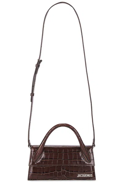 Jacquemus Le Chiquito Long In Dark Brown