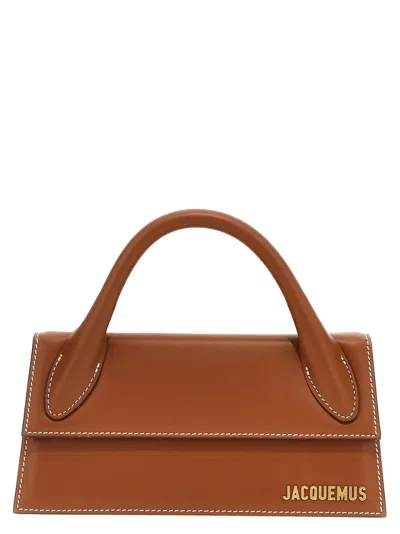 Jacquemus Le Chiquito Long Hand Bags In Brown