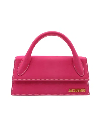 Jacquemus Le Chiquito Long Handbag In Pink Leather