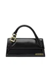 Jacquemus The Chiquito Leather Tote Bag In An Elongated Design In Black