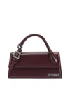 Jacquemus Le Chiquito Long Handbags Bordeaux In Burgundy