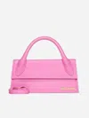 Jacquemus Le Chiquito Long Leather Bag <br/> In Neon Pink