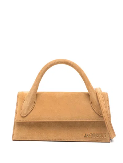 Jacquemus Le Chiquito Long Leather Handbag In Brown