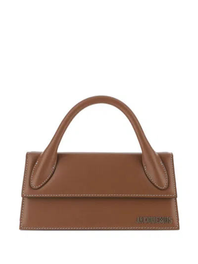 Jacquemus Le Chiquito Long Leather Handbag In Brown