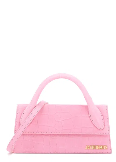 Jacquemus Le Chiquito Long Leather Top Handle Bag In Pattern