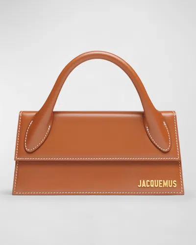 Jacquemus Le Chiquito Long Top-handle Bag In Light Brown