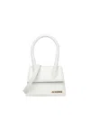 Jacquemus Women Le Chiquito Moyen Leather Bag In White