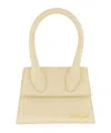 Jacquemus Le Chiquito Moyen Leather Handbag In Beige