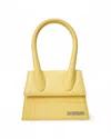 Jacquemus Medium Structured Top Handle Cross-body Bag In Gold