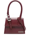 Jacquemus Womens Burgundy Medium Chiquito Buckle Leather Top-handle Bag In Multi