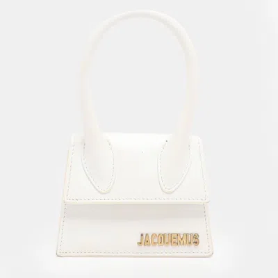 Jacquemus Le Chiquito Micro White Leather Clutch