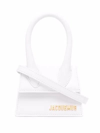 Jacquemus Le Chiquito Leather Mini Bag In White