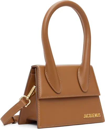 Pre-owned Jacquemus Le Chiquito Mini Leather Brown Leather Shoulder Bag Bag ()