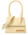 Jacquemus Le Chiquito Mini Leather Clutch In Sand