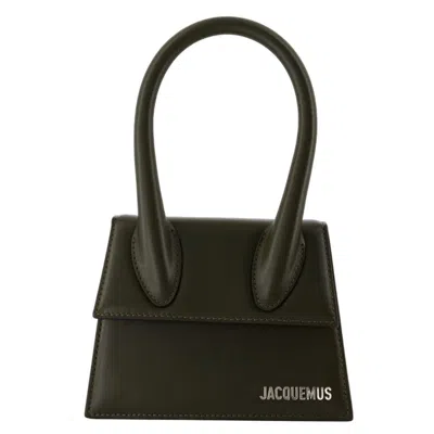 Jacquemus Le Chiquito Moyen -  - Leather - Green In Black