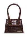 Jacquemus Le Chiquito Moyen Croc-embossed Leather Top-handle Bag