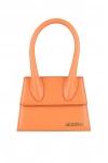 Jacquemus Le Chiquito Moyen Suede Satchel Bag In Orange