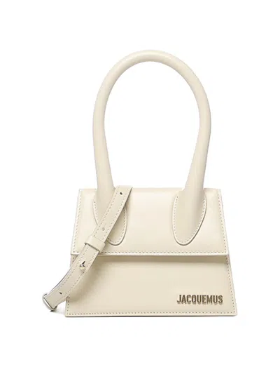 Jacquemus Le Chiquito Moyen Bag In Blanco
