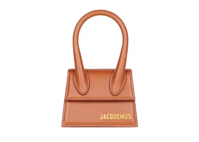 Pre-owned Jacquemus Le Chiquito Moyen Bag Leather Brown Calfskin Handbag ()