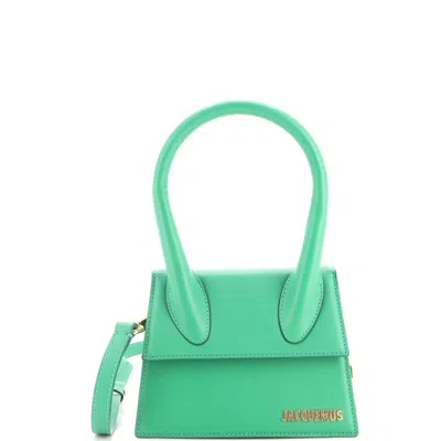 Jacquemus Le Chiquito Moyen Bag Leather In Green