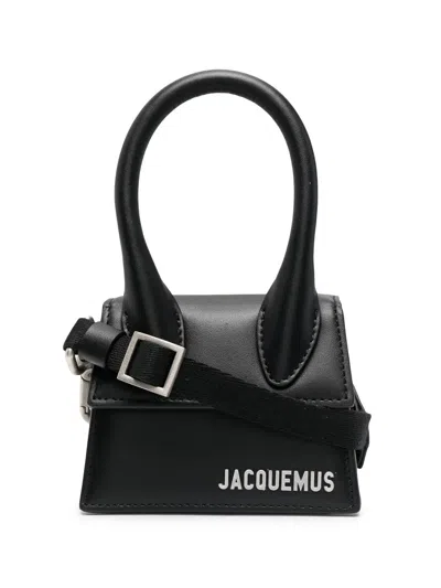 Pre-owned Jacquemus Le Chiquito Moyen Bag Leather Leather Handbag () In Black