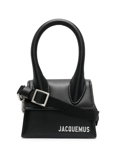 Pre-owned Jacquemus Le Chiquito Moyen Bag Leather Leather Handbag () In Black