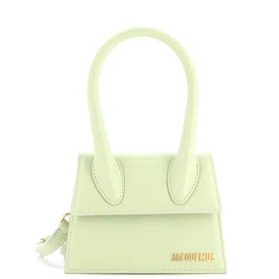 Jacquemus Le Chiquito Moyen Bag Leather Moyen In Green