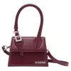 Jacquemus Womens Burgundy Medium Chiquito Buckle Leather Top-handle Bag In Burgundy