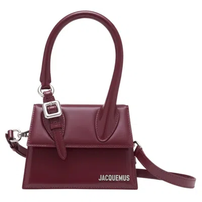 JACQUEMUS LE CHIQUITO MOYEN BOUCLE - JACQUEMUS - LEATHER - BURGUNDY
