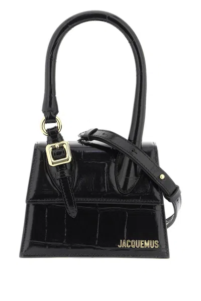 Jacquemus Le Chiquito Moyen Boucle Bag In Nero