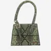 Jacquemus Le Chiquito Moyen Boucle Leather Handbag In Green