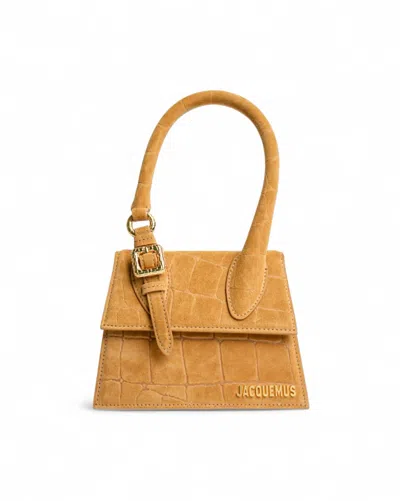 Jacquemus Le Chiquito Moyen Boucle Cocco Camel In Brown