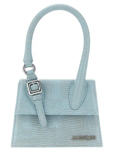 Jacquemus Le Chiquito Moyen Boucle Hand Bags Light Blue