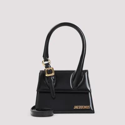 Jacquemus Le Chiquito Moyen Boucle Handbag In Black