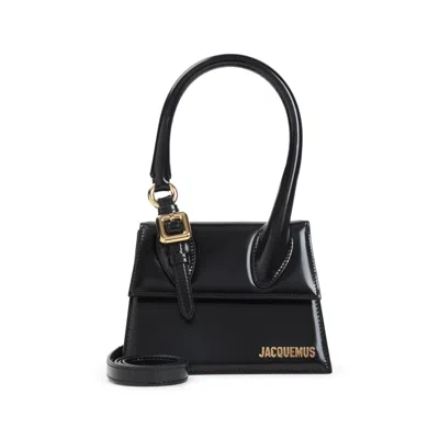 Jacquemus Le Chiquito Moyen Boucle Handbag Women In Black