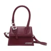 Jacquemus Womens Burgundy Medium Chiquito Buckle Leather Top-handle Bag In Red