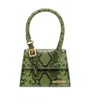 Jacquemus Le Chiquito Moyen Boucle Leather Handbag In Green