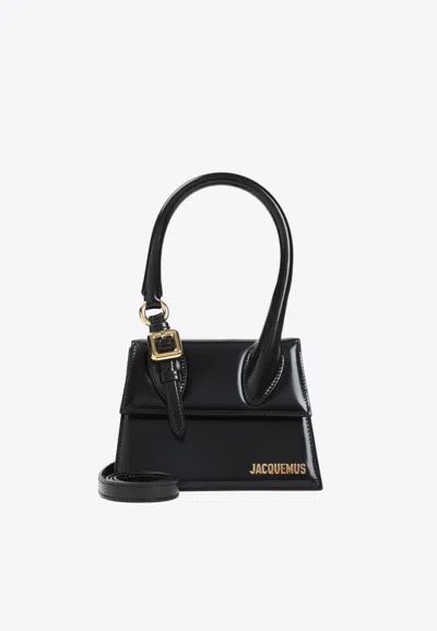 JACQUEMUS LE CHIQUITO MOYEN BOUCLE TOP HANDLE BAG