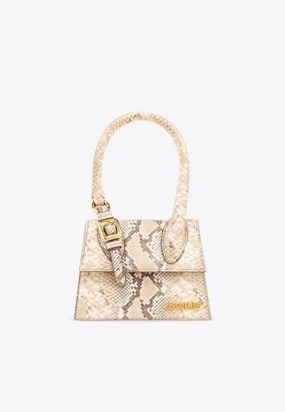 JACQUEMUS LE CHIQUITO MOYEN BOUCLE TOP HANDLE BAG