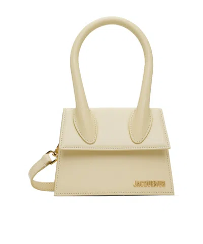 Jacquemus Le Chiquito Moyen Flip Shoulder Bag In Nude