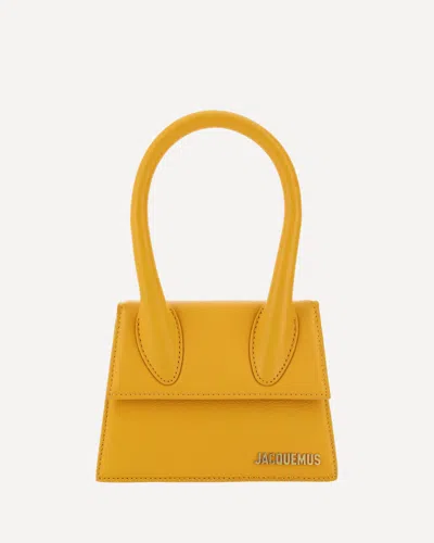 Jacquemus Le Chiquito Mini Leather Bag In Orange