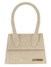 Jacquemus Le Grand Chiquito Canvas Top Handle Bag In Beige