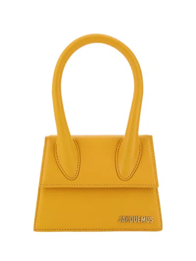 Jacquemus Le Chiquito Mini Leather Bag In Orange