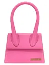 Jacquemus Le Chiquito Moyen Handbag In Fuchsia