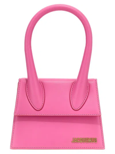 Jacquemus Le Chiquito Moyen Handbag In Neon Pink