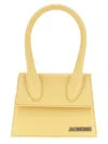 Jacquemus Medium Structured Top Handle Cross-body Bag In Yellow